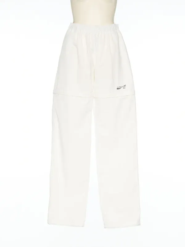 PS25 WHITE ZERO PRINT TRACK PANTS