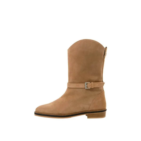 classic boots - suede beige