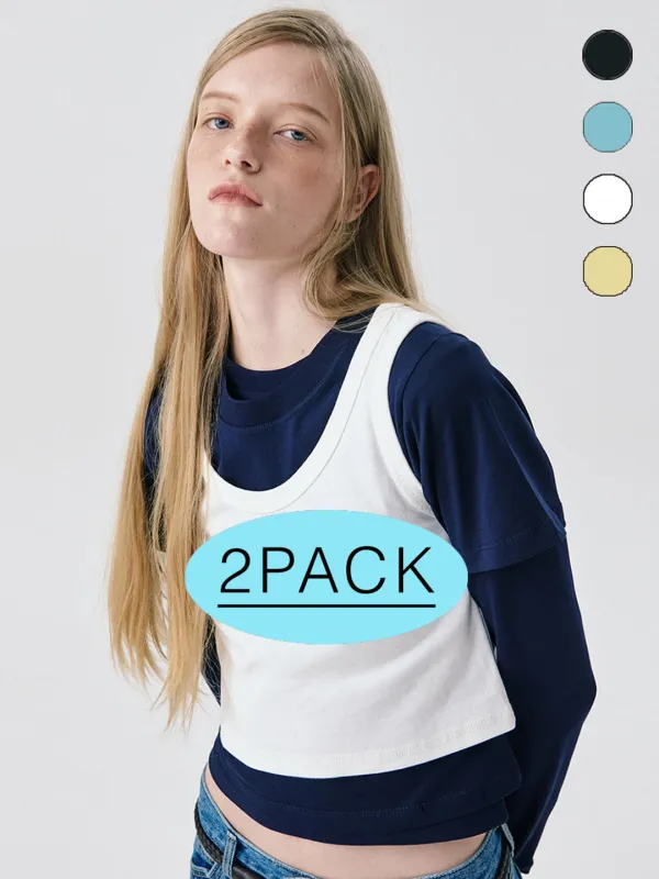 [2pack]Sleeveless Top