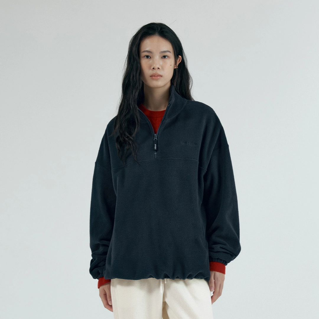 시야쥬 SITP5237 컴포트 플리스 풀오버 탑_Navy 상품 이미지 2
