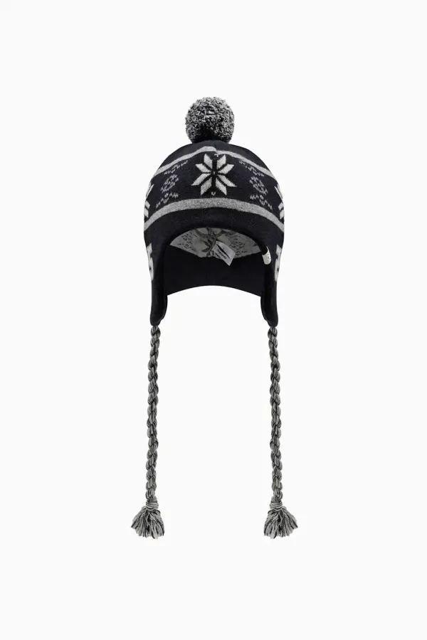 BELL EARFLAP BEANIE, NAVY