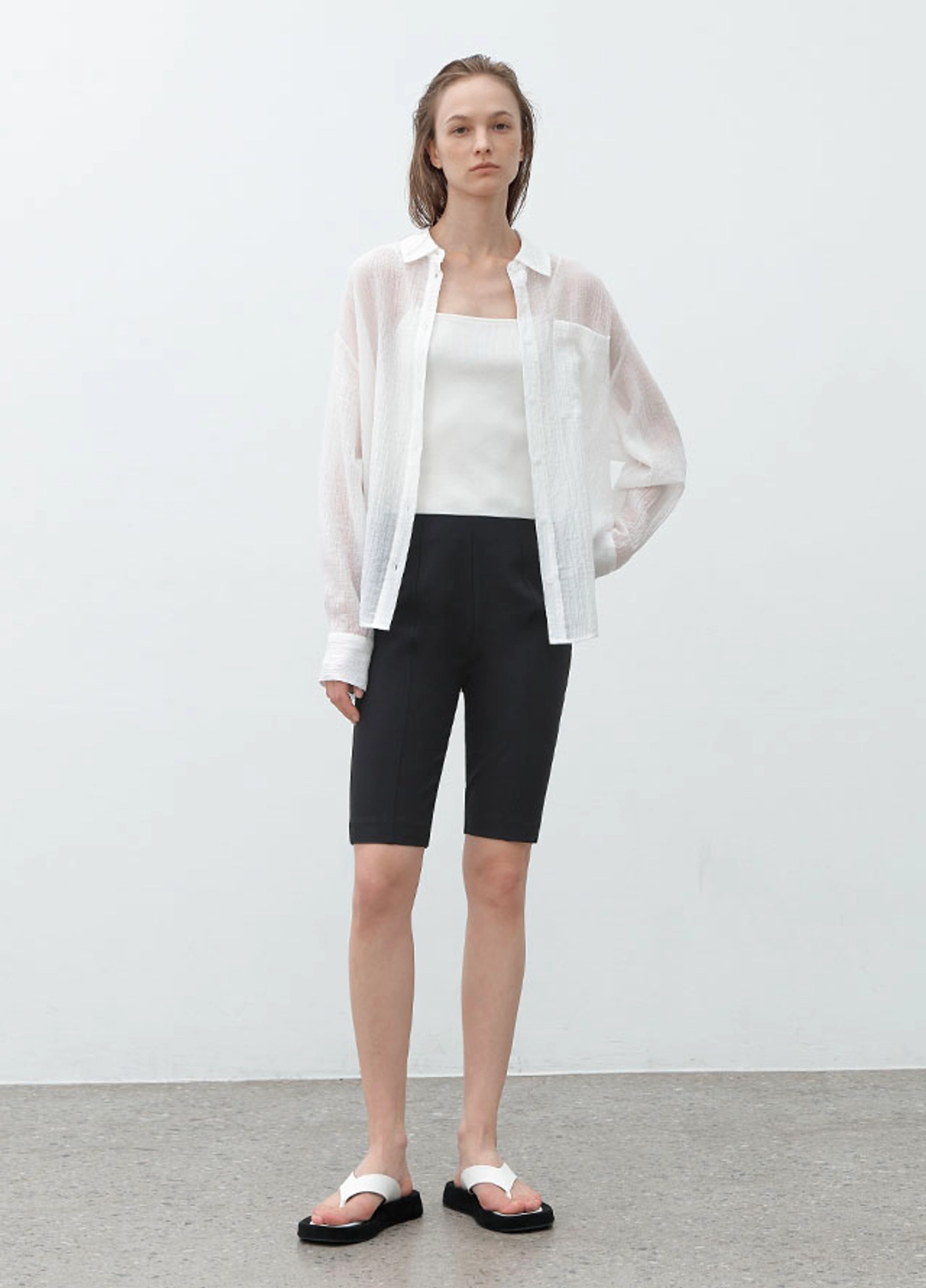 아뜰리에 나인 (PT-5644)PINTUCK BIKER PANTS 상품 이미지 3