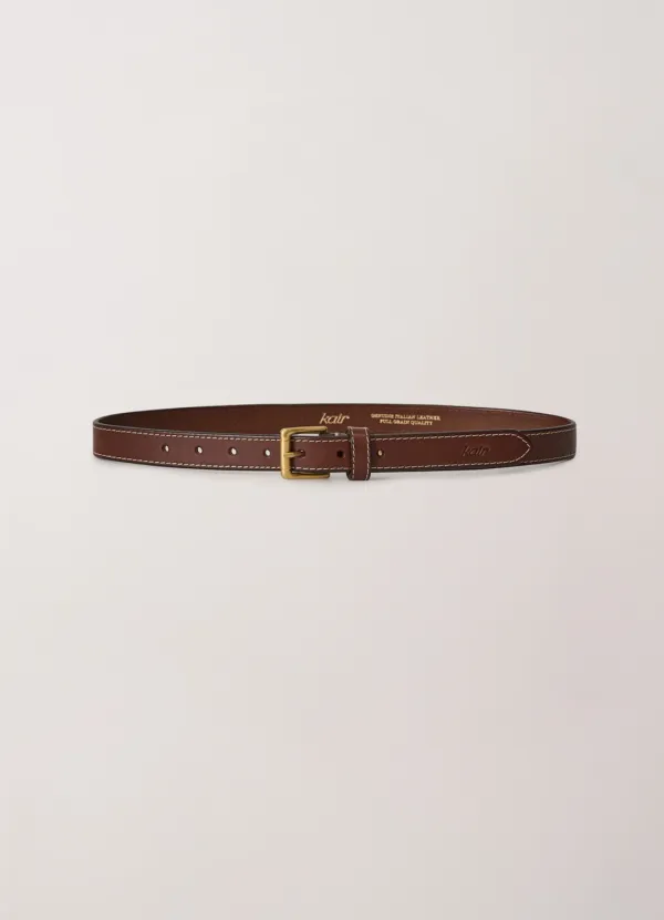 Stitch Full Grain Belt (Brown)