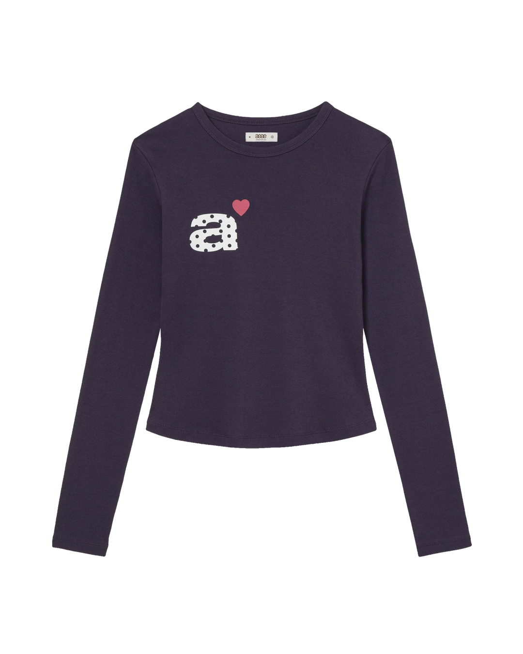 에이이에이이 DOT SMALL LETTER L/S [PURPLE] 상품 이미지 1