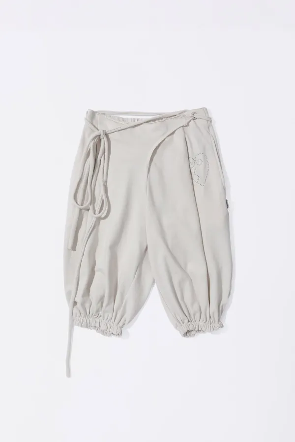 Pumpkin Half Sweatpants Dirty White