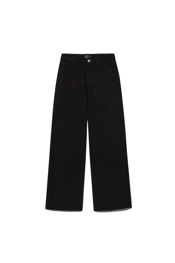 SORREN LOW-RISE DENIM PANTS [BLACK]