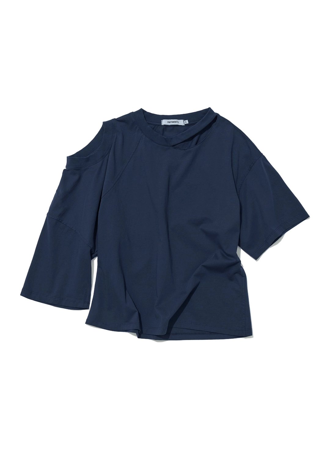 파르티멘토 [WOMEN] 2WAY CUT-OUT DECONSTRUCTED TOP_NAVY 상품 이미지 1