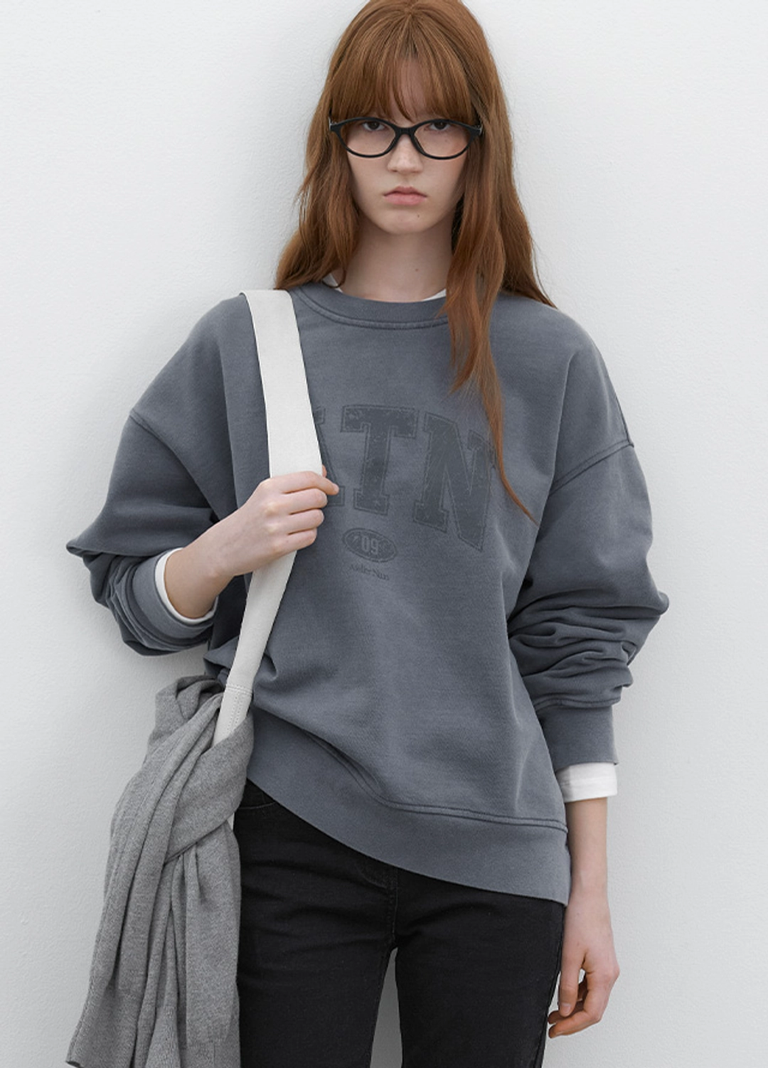 아뜰리에 나인 (T-7160)ATN PIGMENT WASHING SWEAT SHIRT 상품 이미지 1