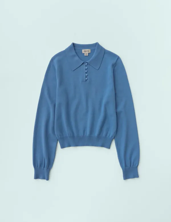 Anna Pique Knit (Blue)