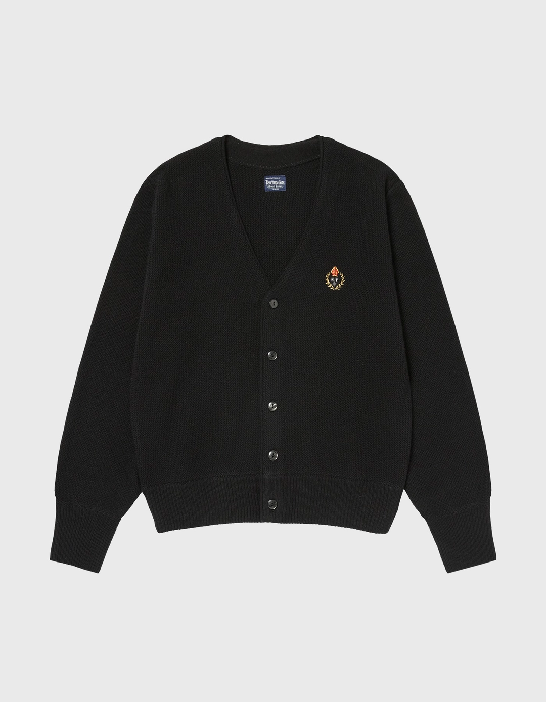헤리티지플로스 CREST TASMANIA WOOL CARDIGAN (W) / Black 상품 이미지 1