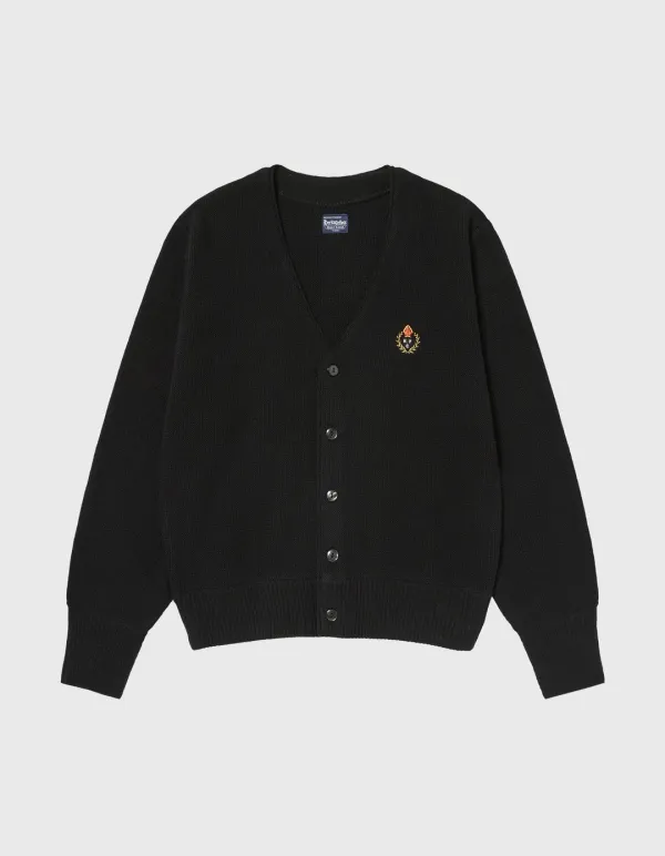 CREST TASMANIA WOOL CARDIGAN (W) / Black
