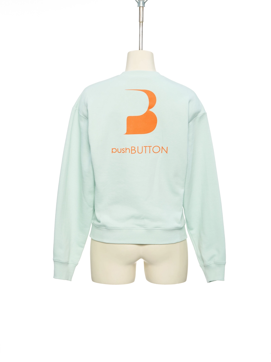 푸쉬버튼 PF26 LIGHT GREEN LOGO SWEATSHIRT 상품 이미지 3
