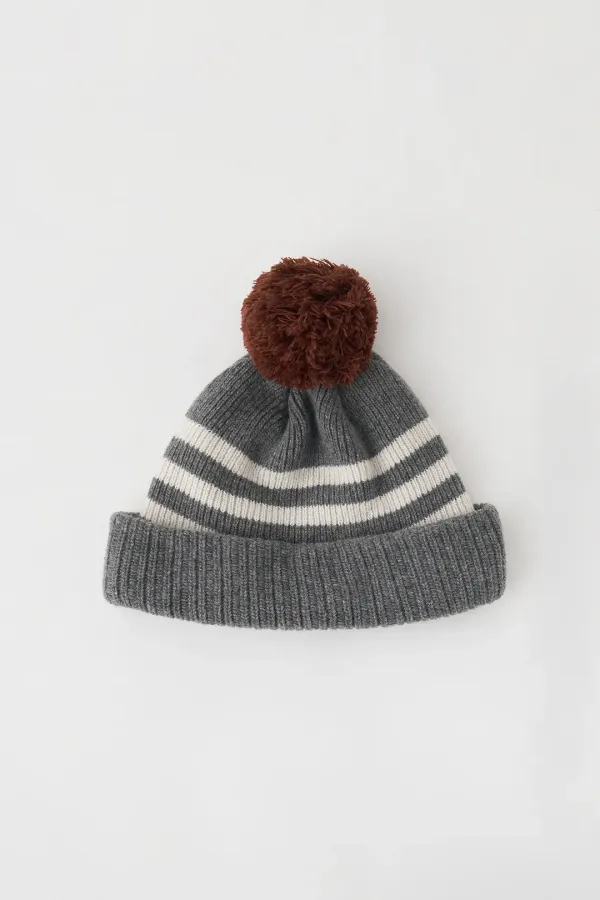 Pompom Knit Beanie