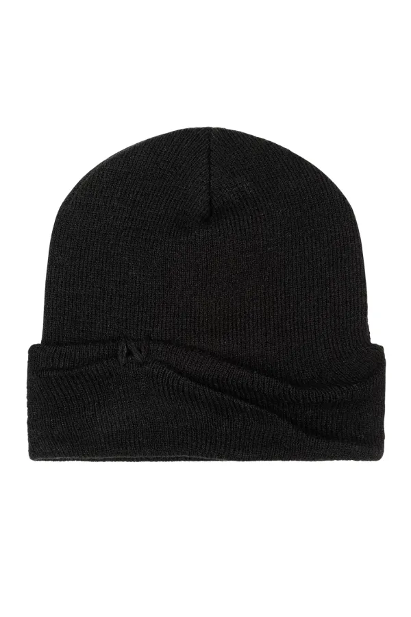 PINCHED BEANIE (UNISEX) BLACK
