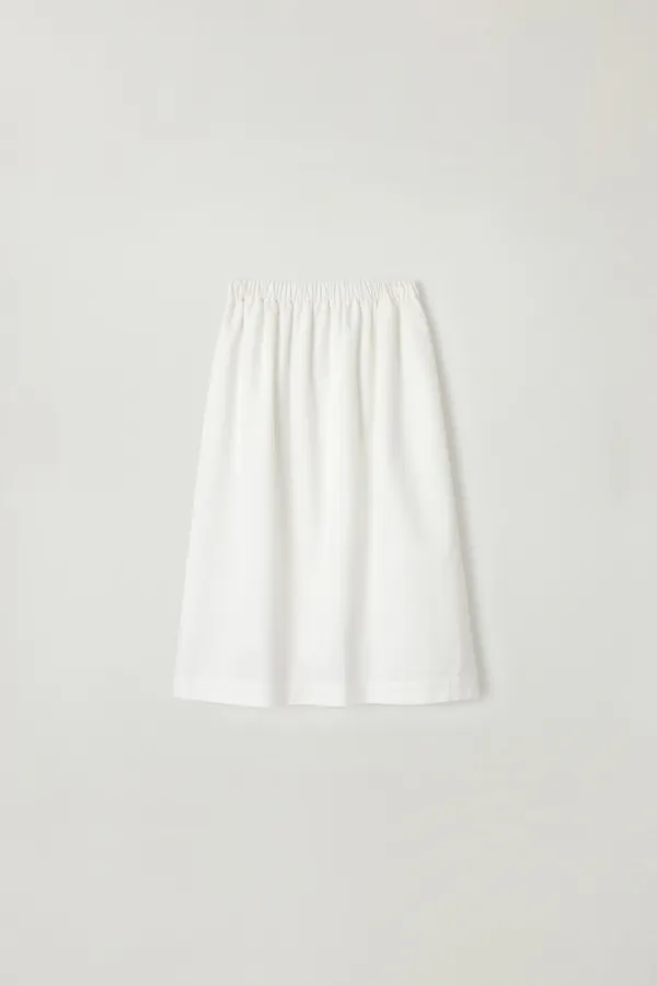 [10월30일(금)순차발송] Noa cotton band Skirt (White)