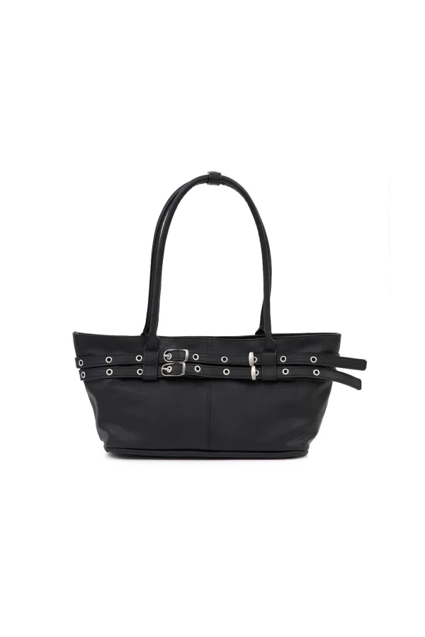 [7차 재입고] 미니 벨티드 보트 백 mini belted boat bag (black)
