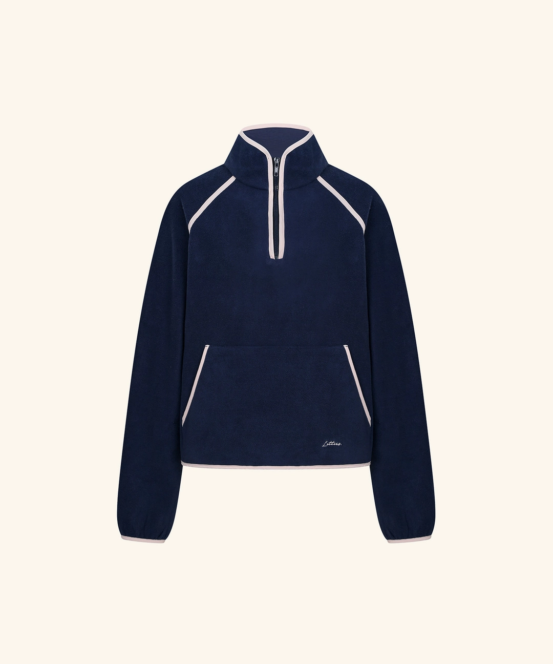 레터프롬문 [9/22 11:00am Coming soon] Letters Mémoire Fleece Half-Zip (Navy) 상품 이미지 1