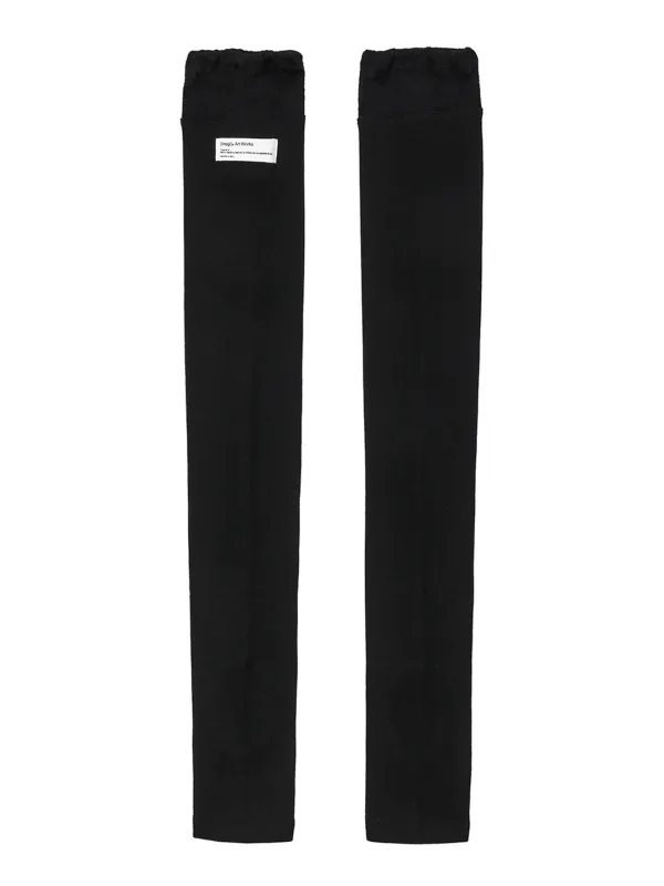 [4th Reorder] Lace-Topped Leg Warmers (black)