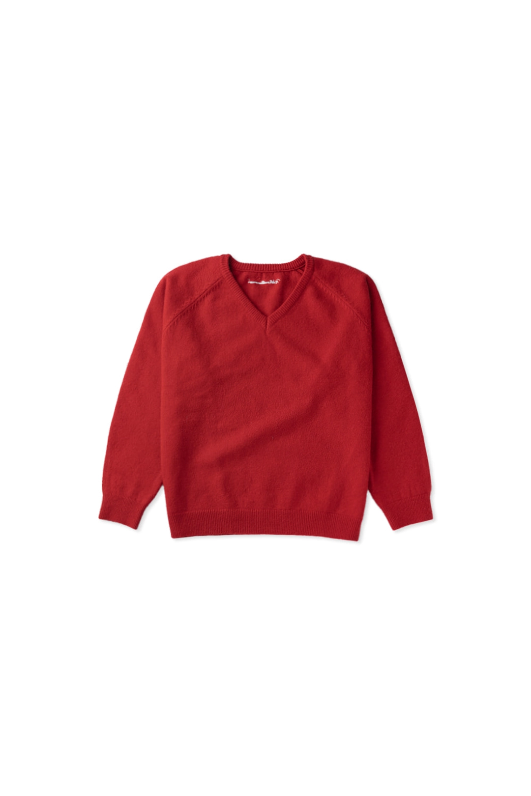 위드아웃썸머 Wool blend v-neck knit_red 상품 이미지 3