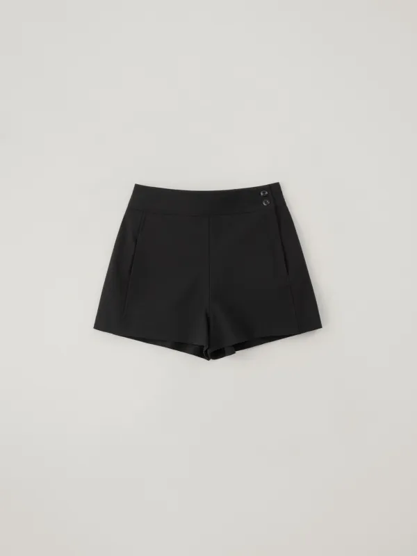 [3rd-reorder] Yulie Doublin side button slacks (black)