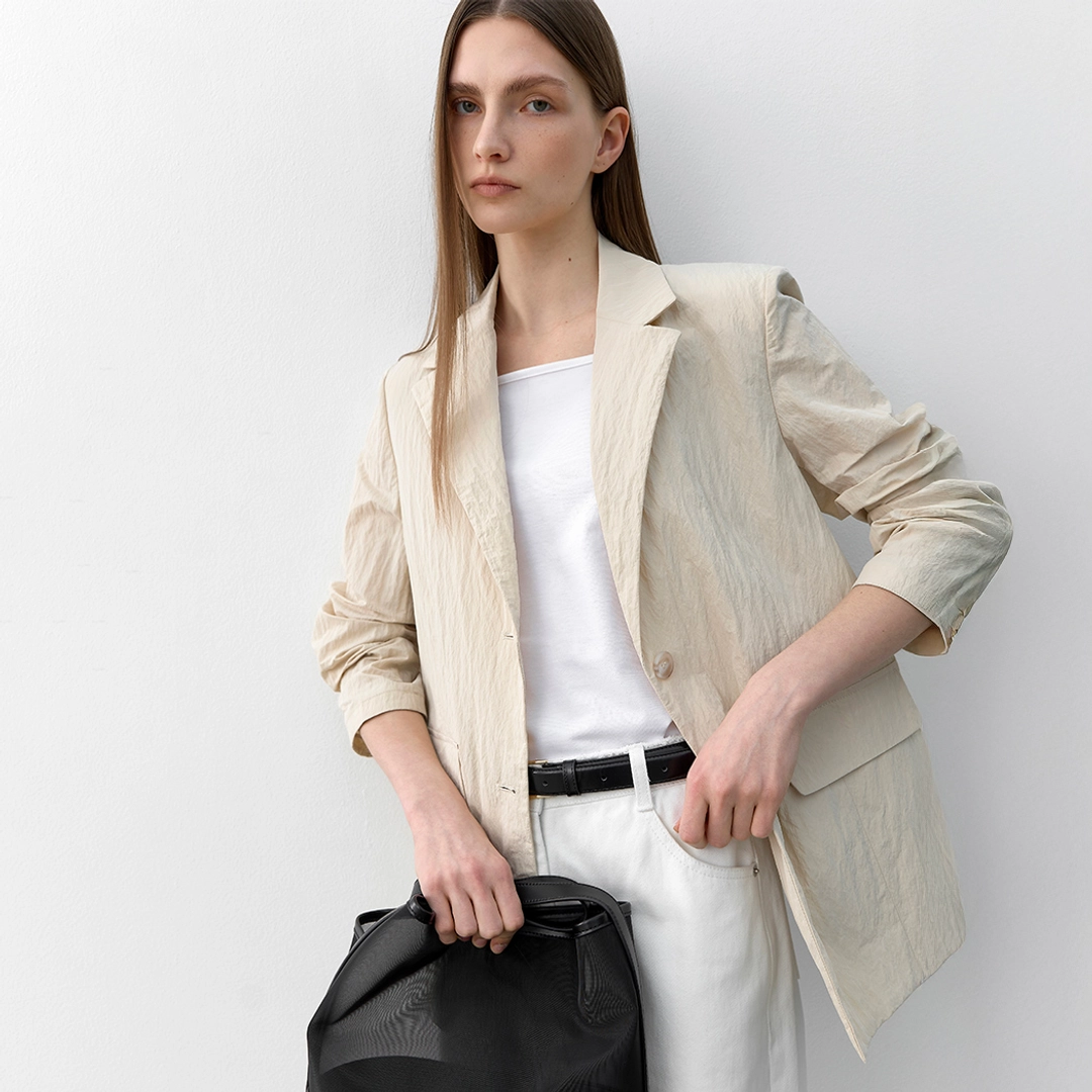아뜰리에 나인 (JK-3020)SANDY LIGHT WRINKLE JACKET 상품 이미지 1