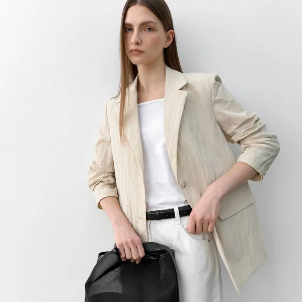 (JK-3020)SANDY LIGHT WRINKLE JACKET