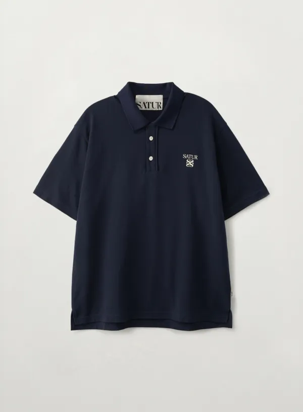 [RIIZE\'s Pick] Loren Pique Polo T-Shirt - Navy