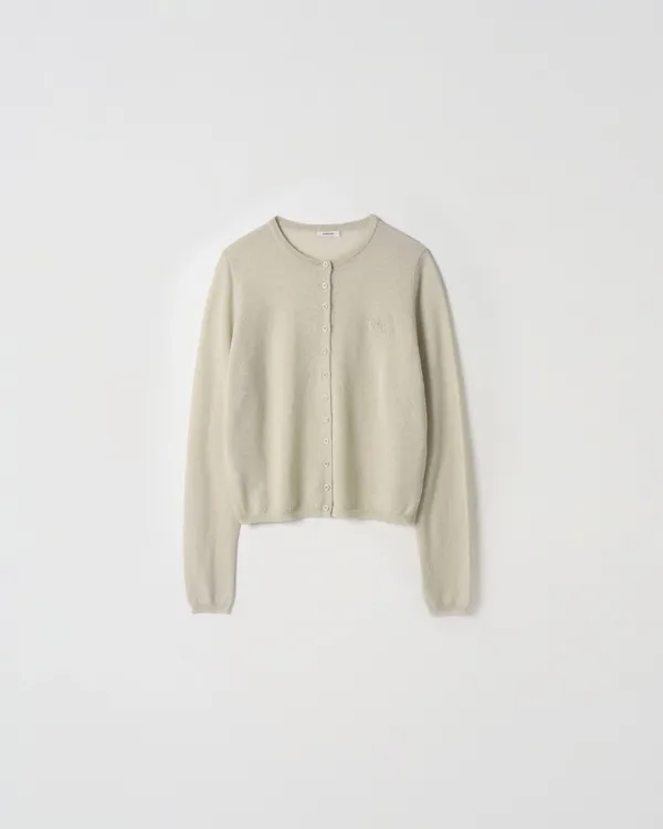 Tencel Button Cardigan [BEIGE]
