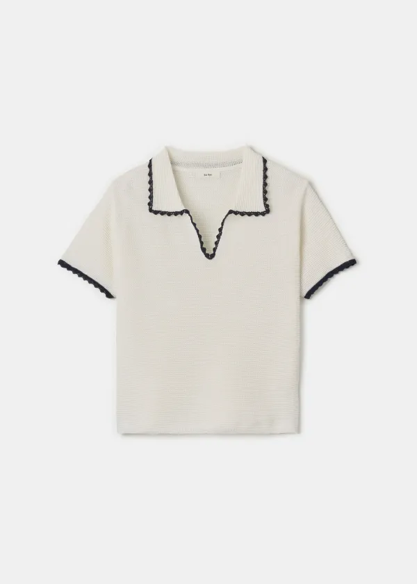Open Collar Knit(Ivory)