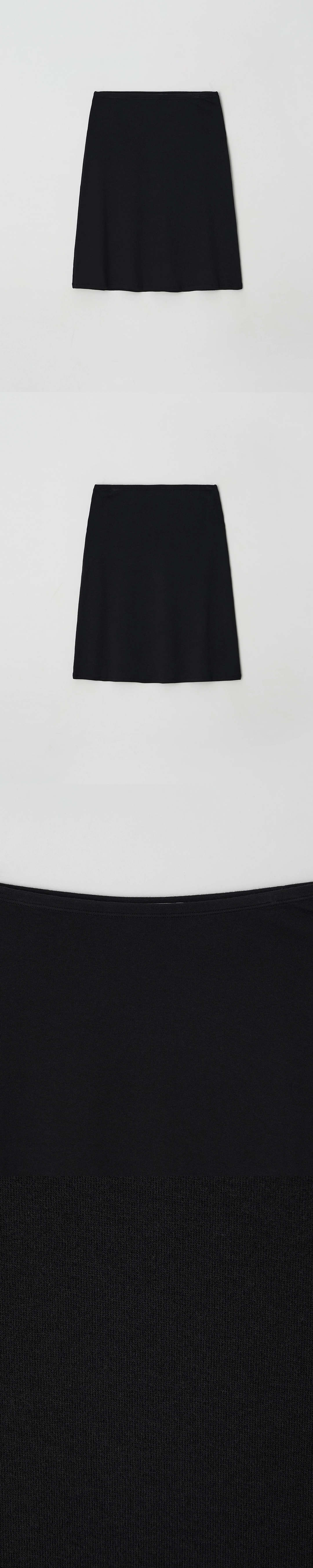 이브세이지 [1차 리오더] Basic midi skirt (Black) 상품 이미지 3
