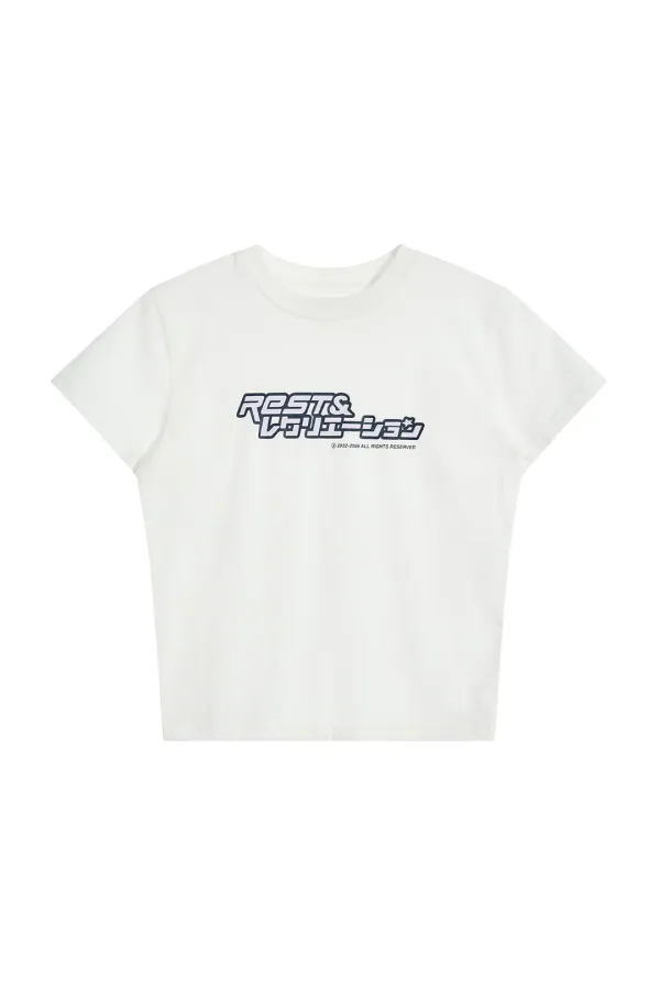 ANIME LOGO T-SHIRT - WHITE
