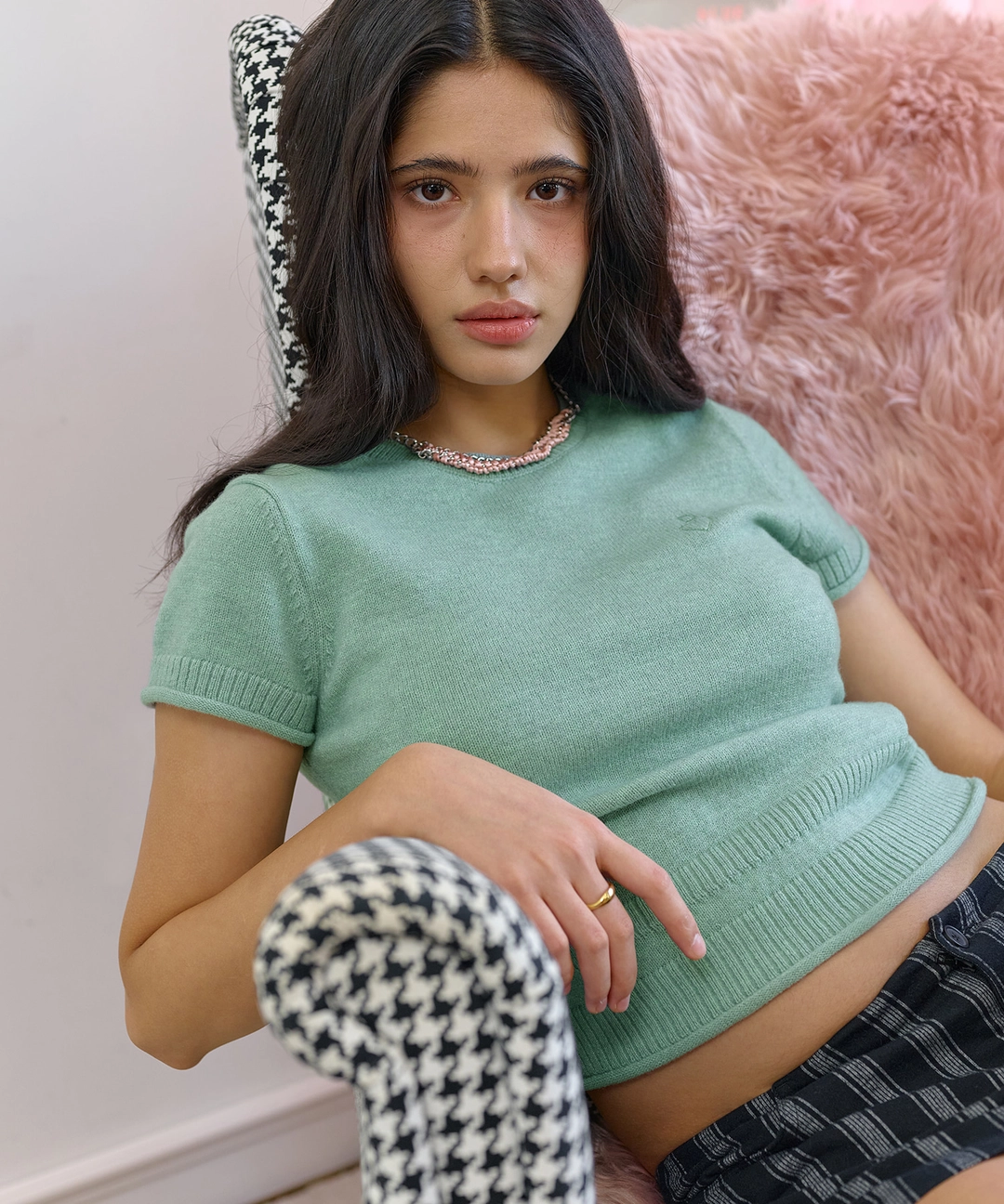 비터셀즈 Dein Half Knit-Mint 상품 이미지 2