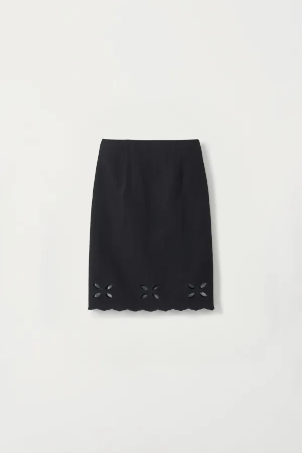 Lia cutout skirt (Black)