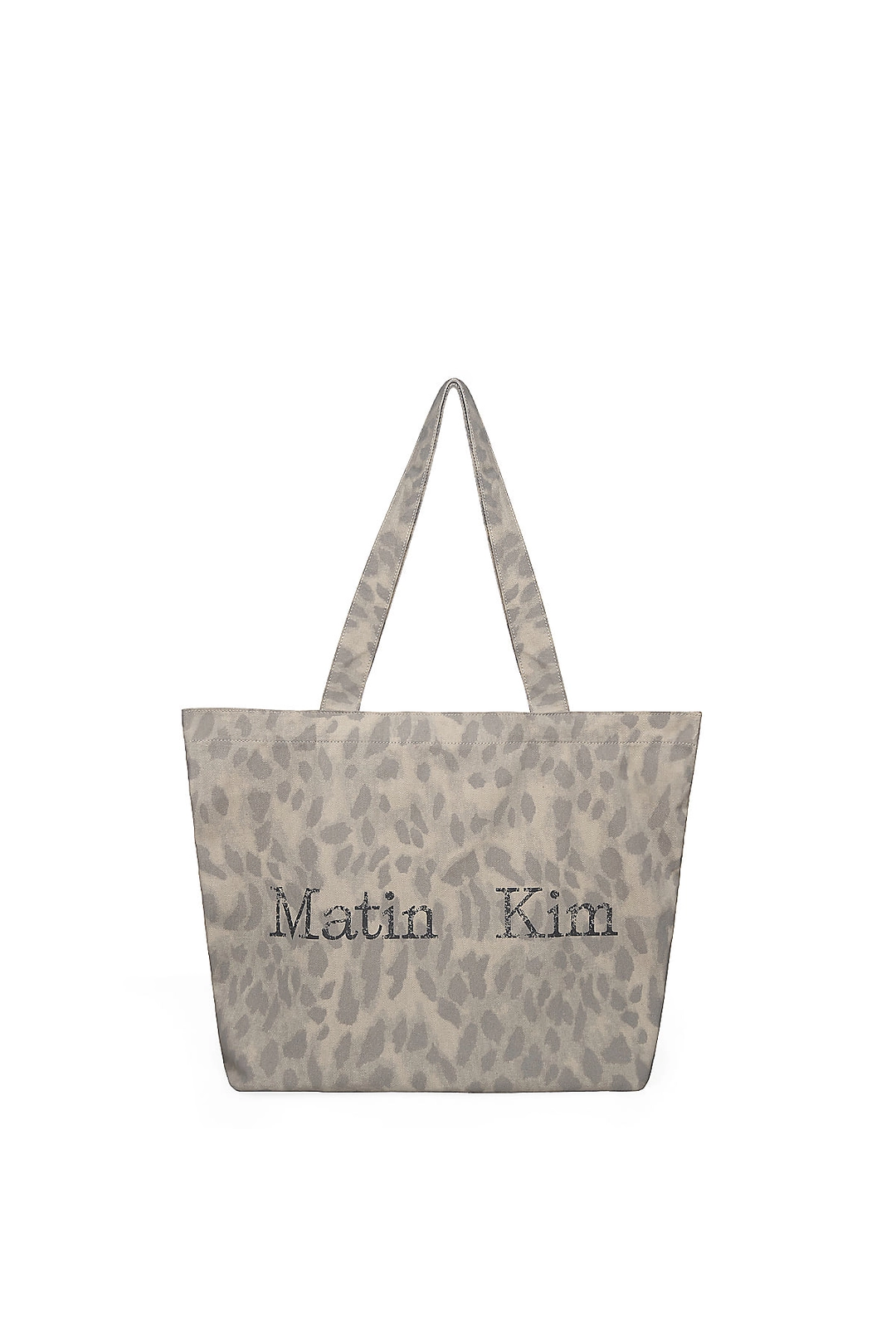 마뗑킴 MATIN WASHED PATTERN ECOBAG IN LIGHT GREY 상품 이미지 1