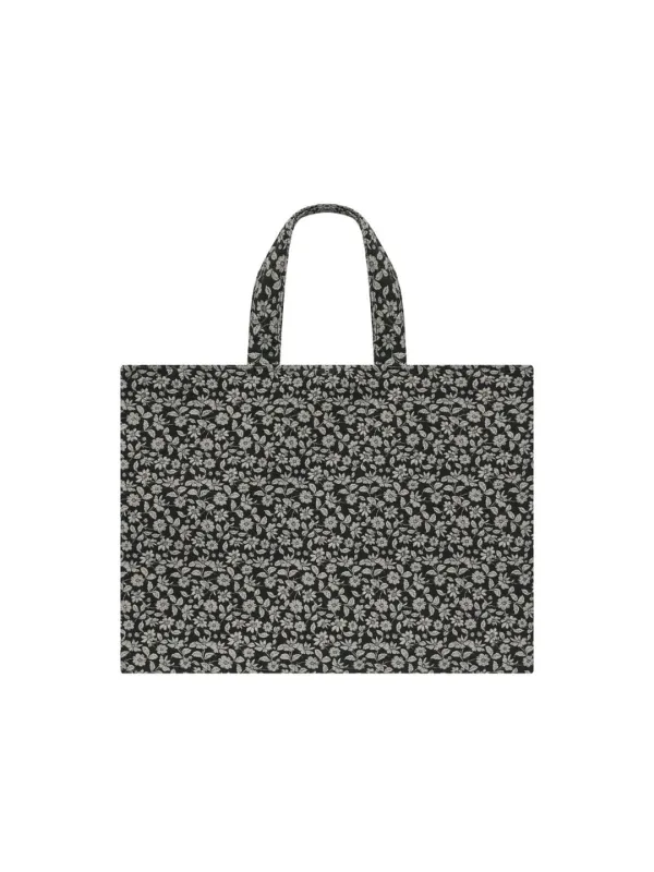 Jacquard Tote Bag - Black