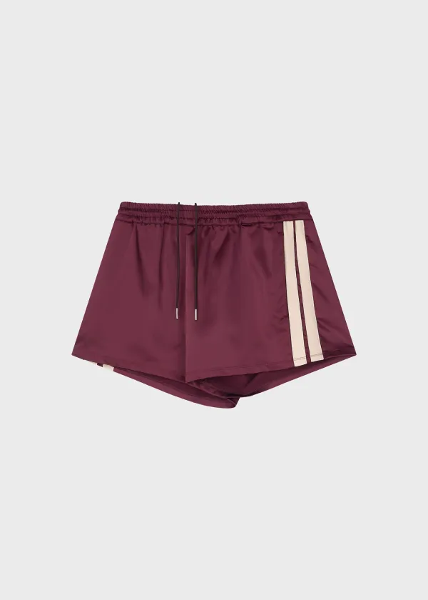 Club Track Shorts Burgundy