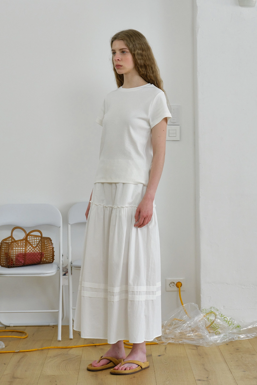 브렌다 브렌든 baker half tee - off white 상품 이미지 2