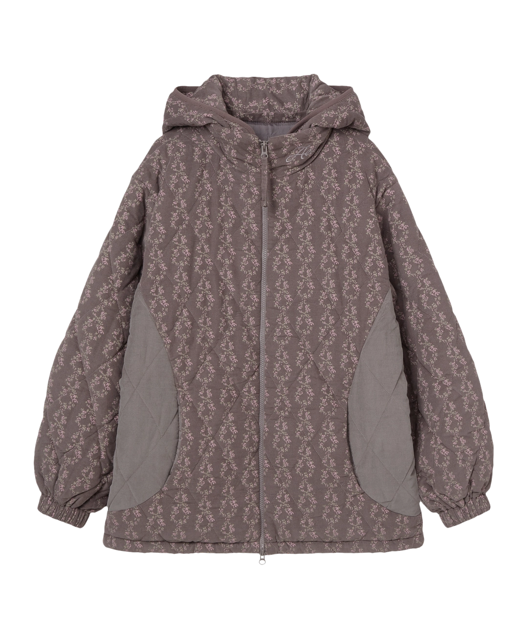 에이이에이이 FLOWER QUILTED JACKET [PURPLE] 상품 이미지 2