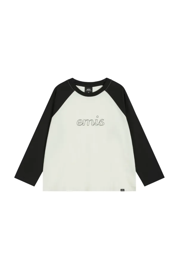 (W) 3/4 SLEEVE RAGLAN T-SHIRT-CREAM