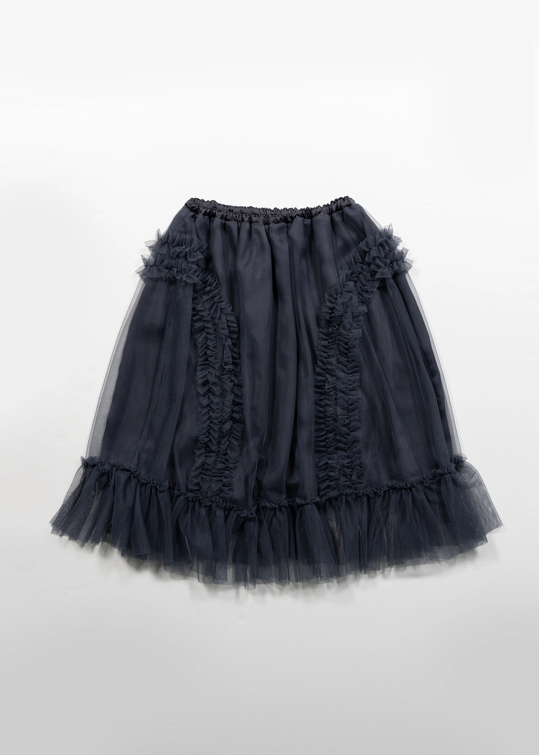 생긴 [06/05출고]BANDING RUFFLE SHA SKIRT - DUSTY BLUE 상품 이미지 1