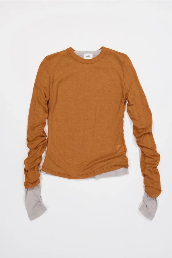 Basic Line Long Sleeves_carrot