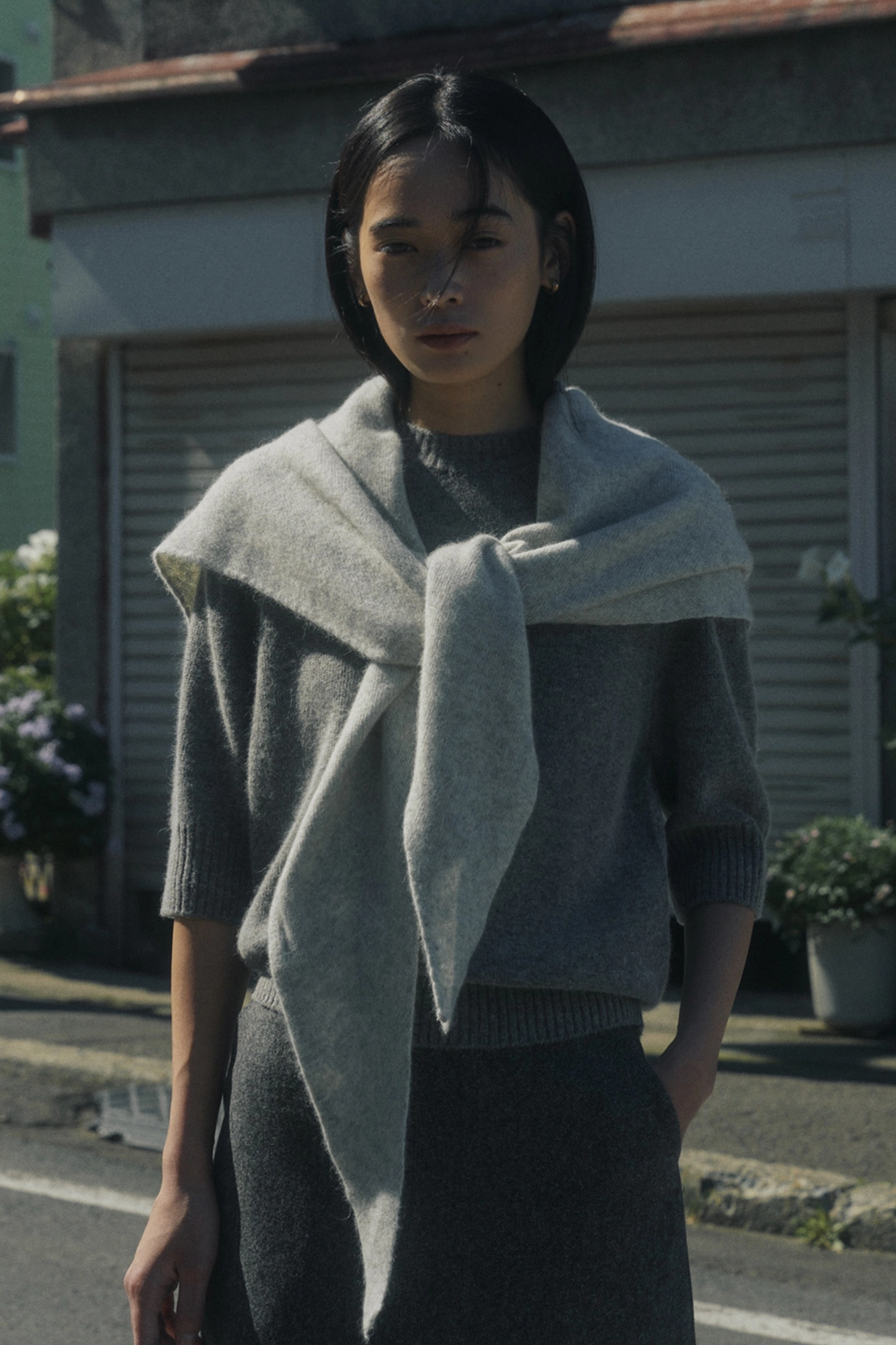 세이지먼트 RACCOON SHAWL MUFFLER_GRAY 상품 이미지 2
