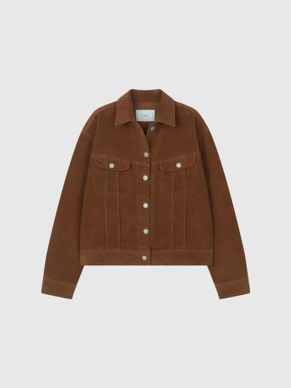 Corduroy Trucker Jacket (Camel)