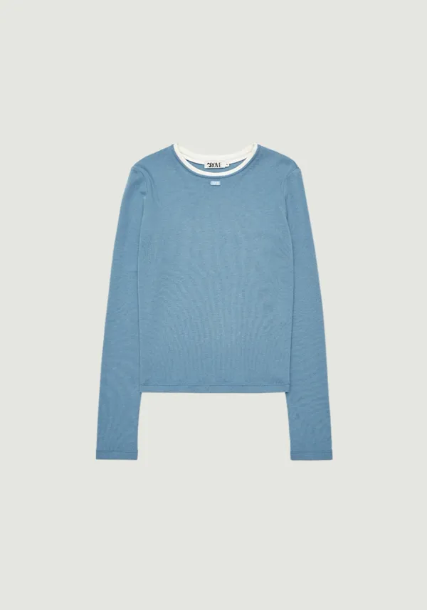 EMBER DOUBLE NECK T-SHIRT