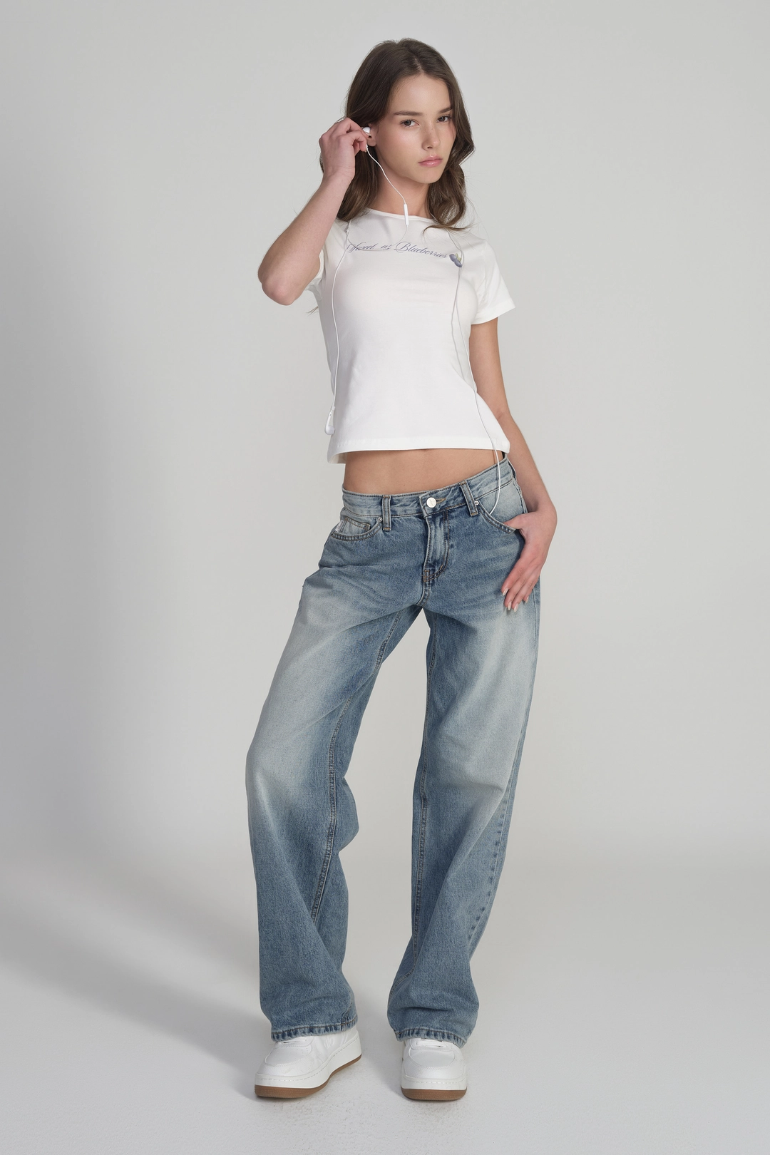 클리시어 Krystal Clean straight low Jeans, Misty Blue 상품 이미지 2