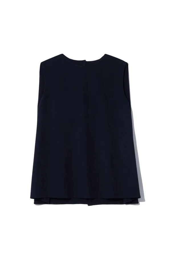 BACK BUTTON SLEEVELESS [NAVY]