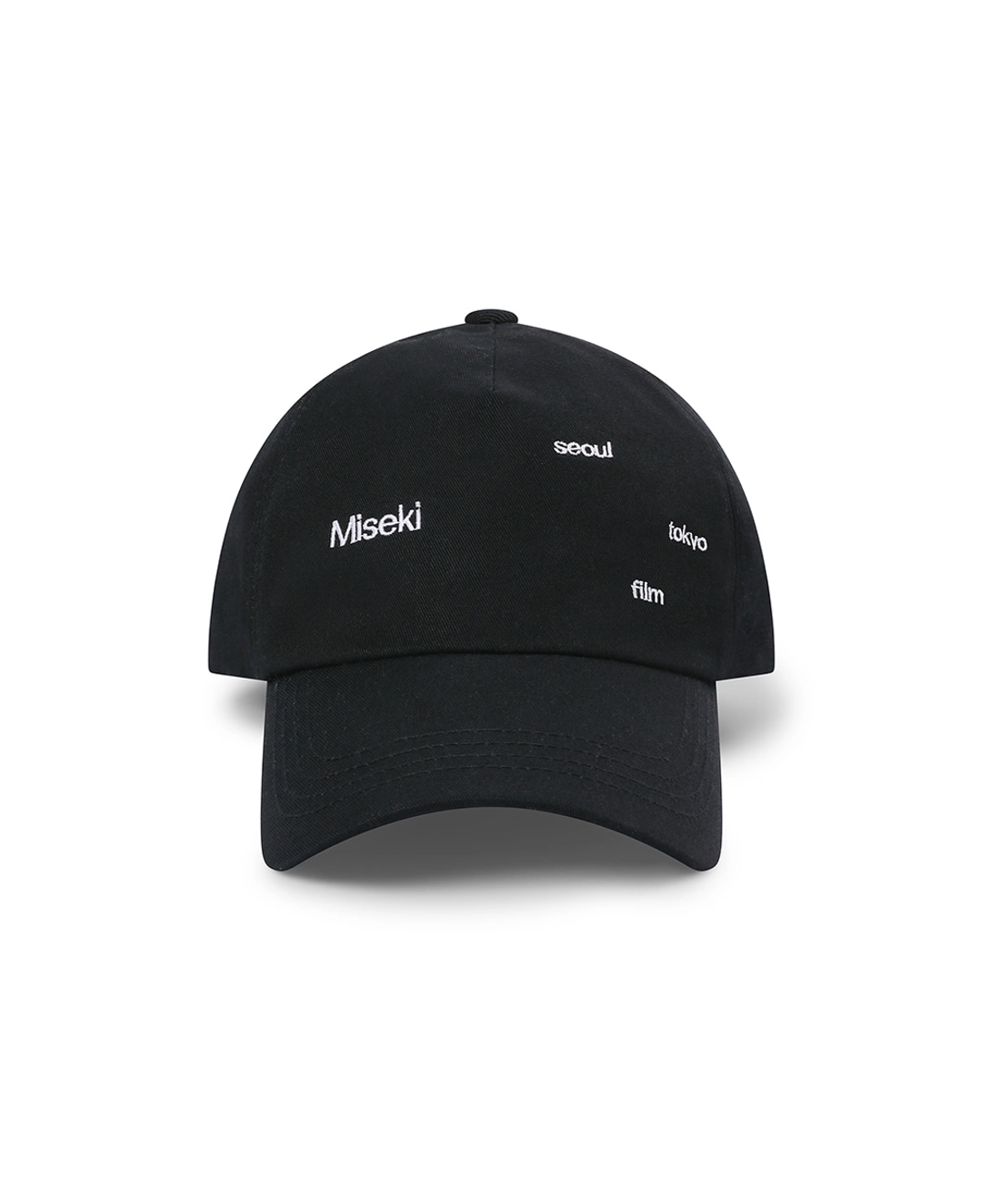 미세키서울 Spread logo ball cap BLACK 상품 이미지 1