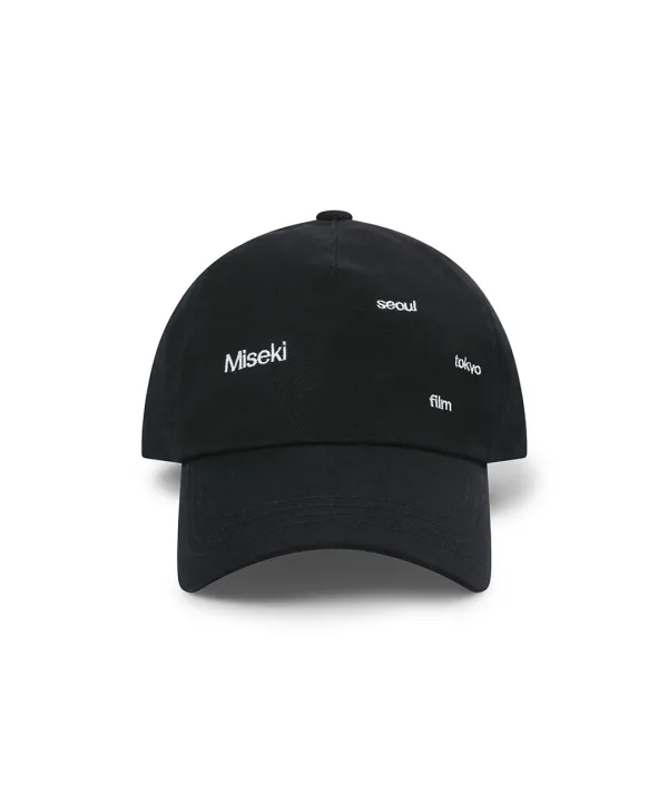 Spread logo ball cap BLACK