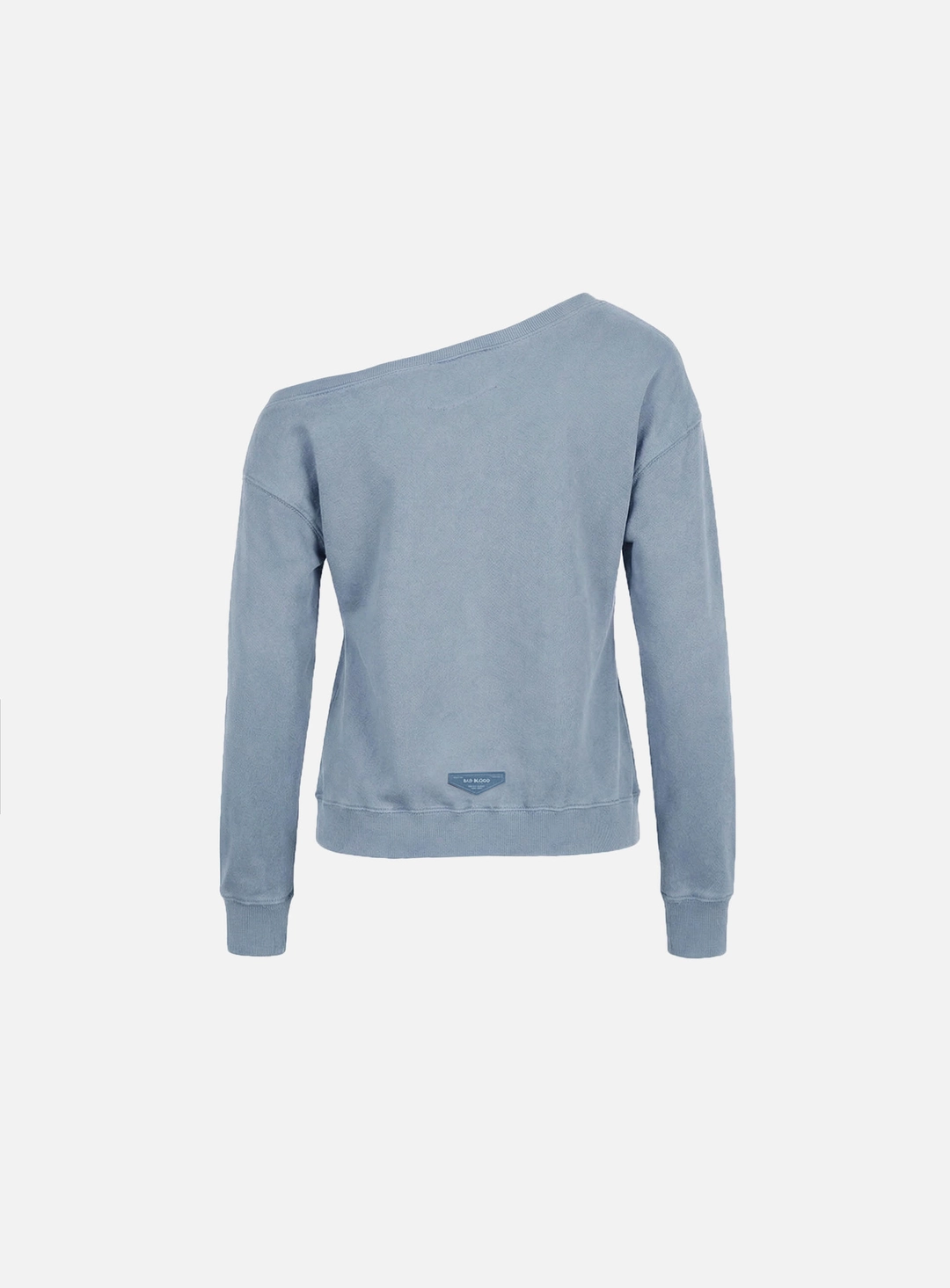 배드블러드 [w-sweatshirt26-007] BS Soft Terry Off-the-Shoulder Sweatshirt - Light Blue 상품 이미지 2