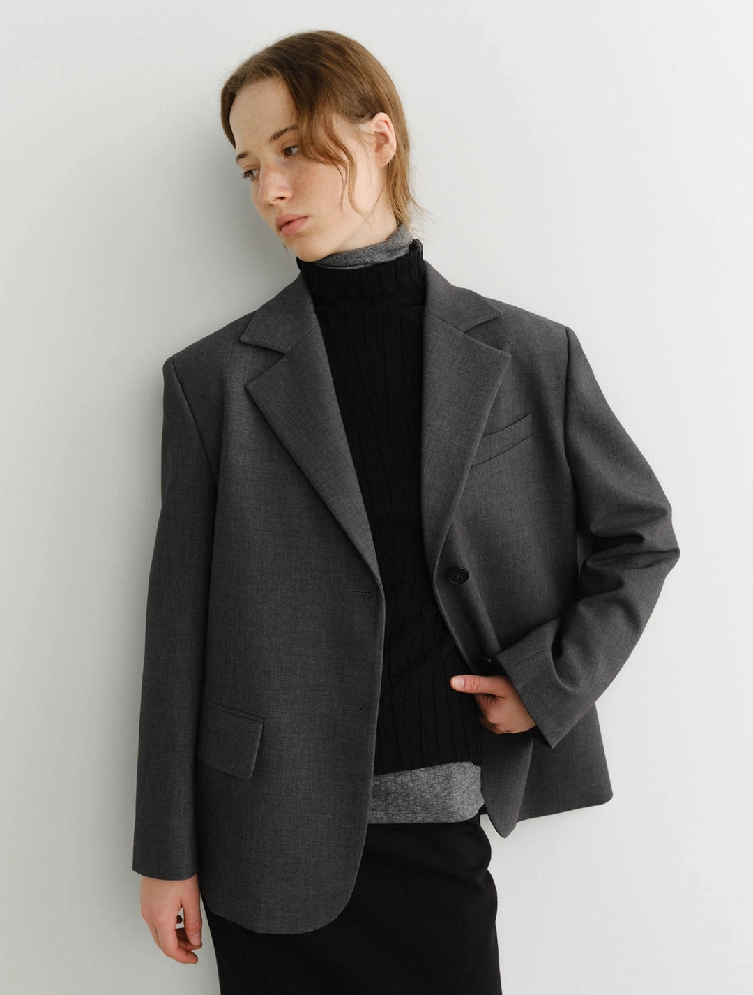 이아 Lowen Jacket (Charcoal) 상품 이미지 2